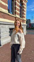 One shoulder sweater elisa - off white