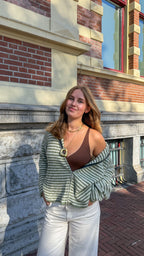 Soft striped knit cardigan eva