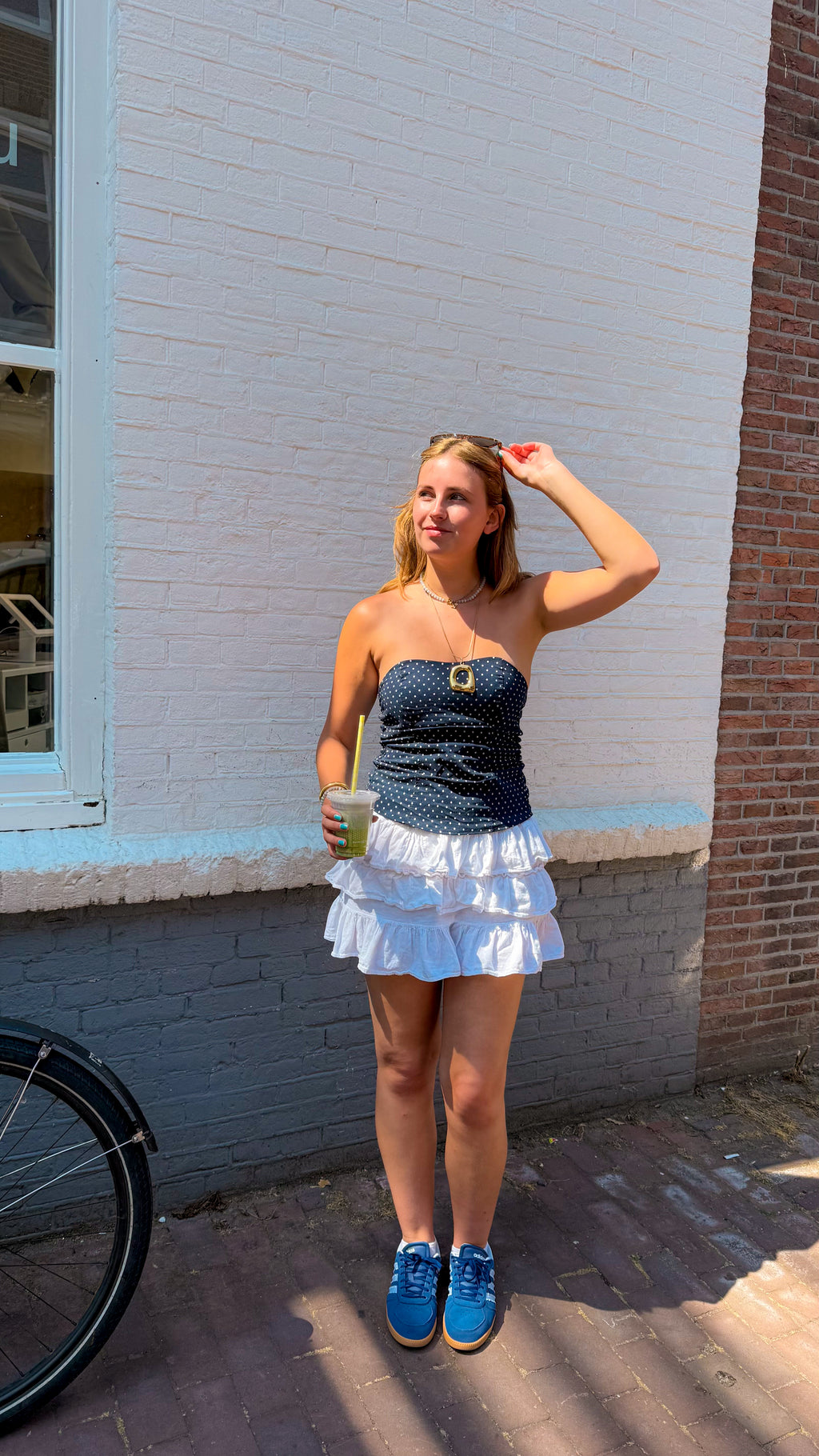 Dotted tube top luna