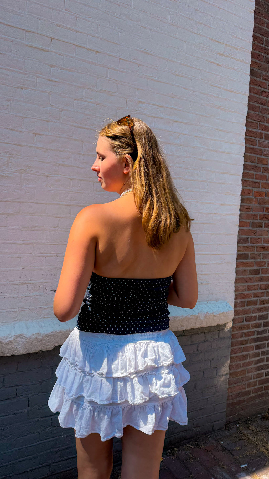 Dotted tube top luna