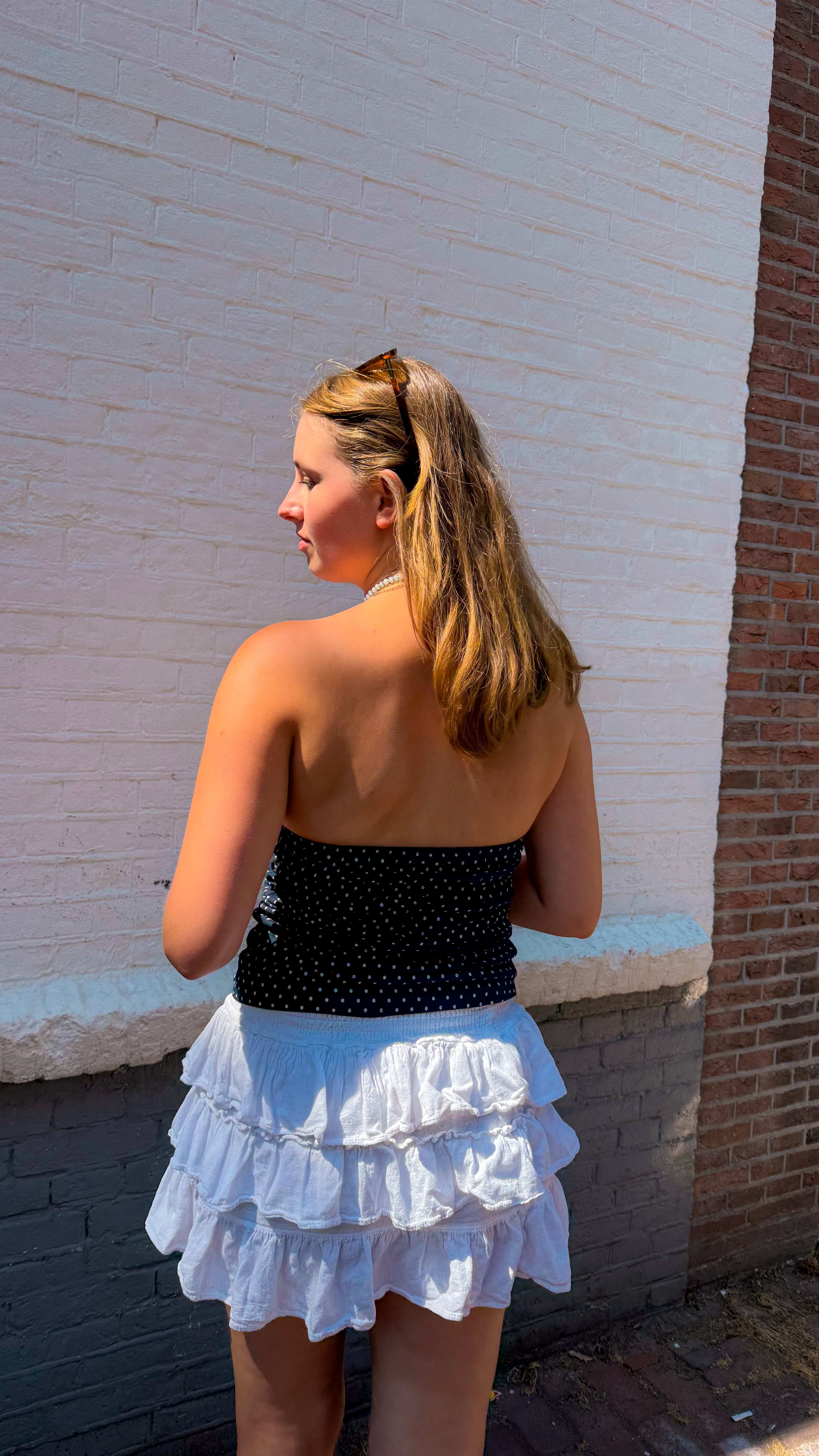Dotted tube top luna