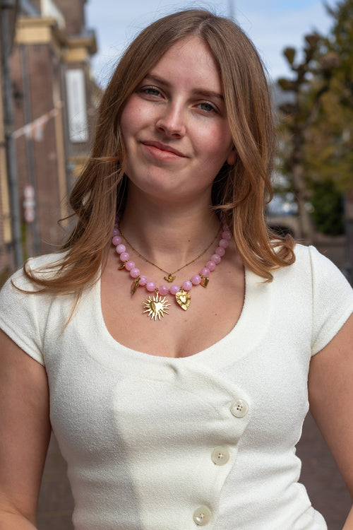 Bead necklace summer charms