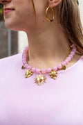Bead necklace summer charms