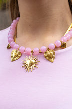 Bead necklace summer charms